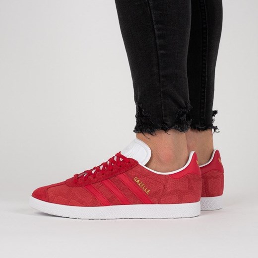 Buty sportowe damskie Adidas Originals czerwone płaskie 