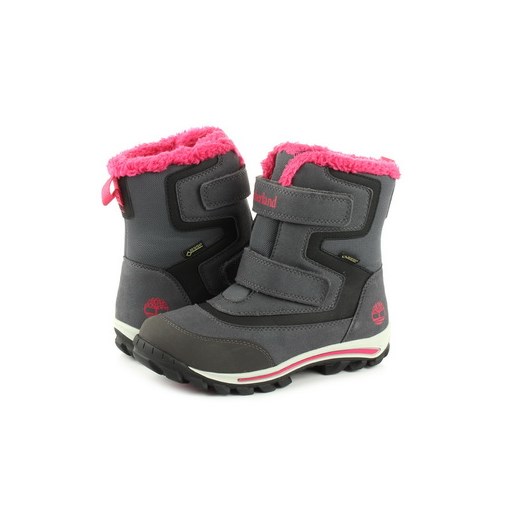 Timberland buty zimowe dziecięce szare na rzepy 