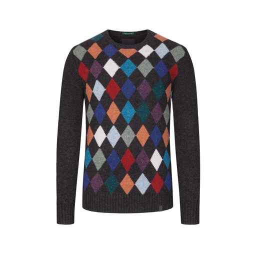 Wielokolorowy sweter męski Colours & Sons w stylu młodzieżowym 