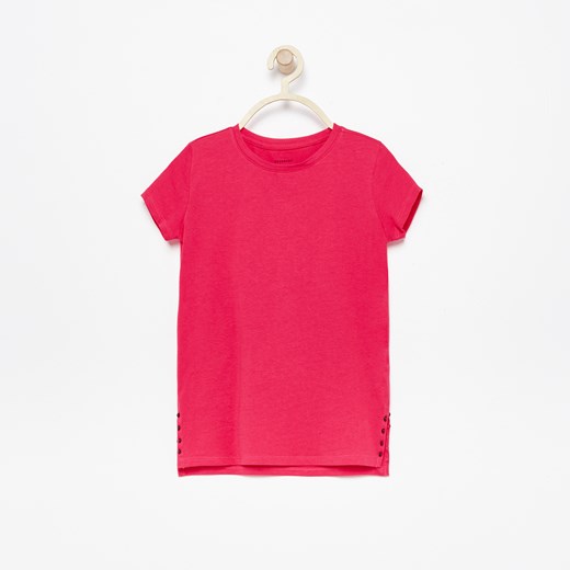 Reserved - T-shirt z bawełny organicznej - Różowy  Reserved 98 