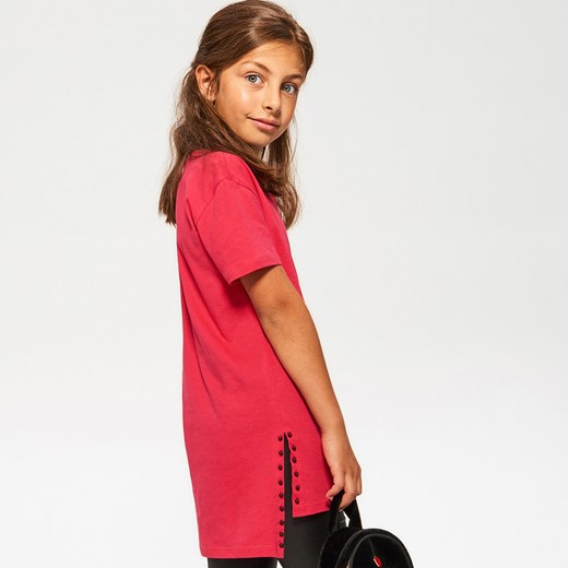 Reserved - Długi t-shirt - Różowy  Reserved 158 