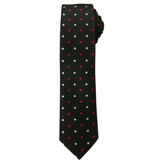 Krawat Angelo Di Monti czarny 