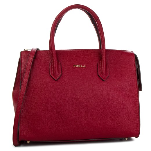 Shopper bag czerwona Furla casual 