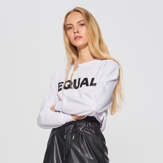 Cropp - Bluza z kolekcji equal - Biały Cropp  S 