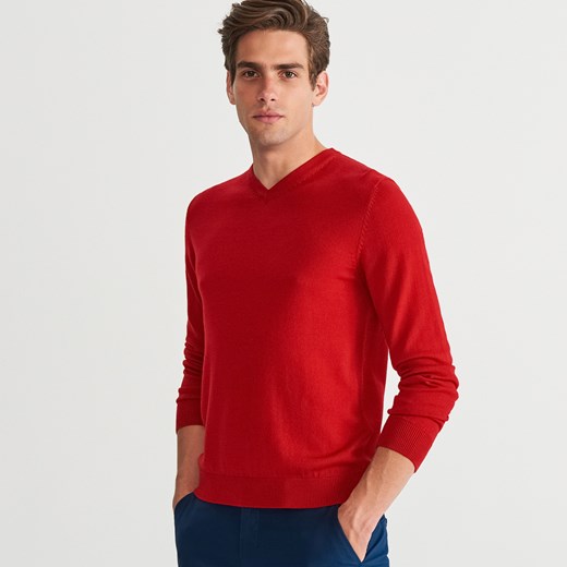 Sweter męski Reserved casual bez wzorów 