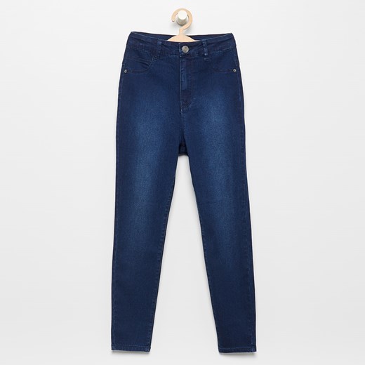 Reserved - Jeansy SKINNY FIT - Granatowy  Reserved 140 