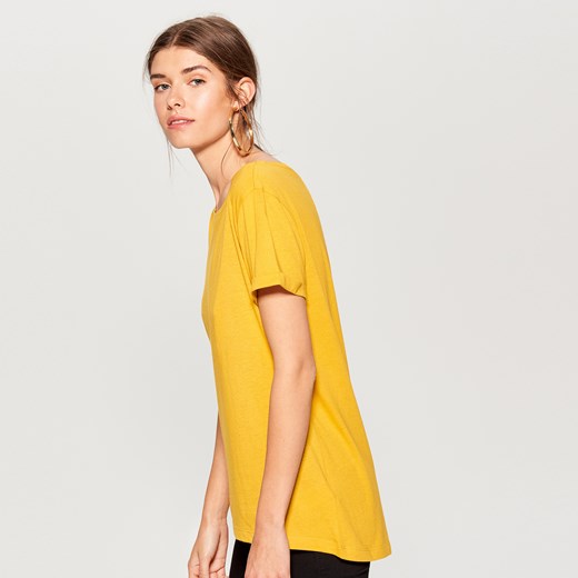 Mohito - Swobodna koszulka - Żółty