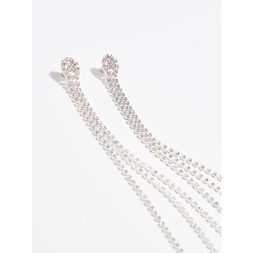 Mohito - Długie kolczyki z kryształkami - Srebrny