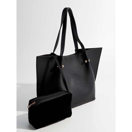Mohito - Torba shopper z kosmetyczką - Czarny