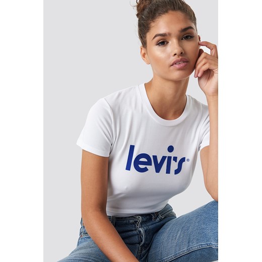 Bluzka damska Levi's z napisem z krótkim rękawem młodzieżowa 