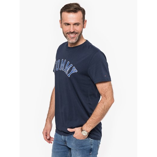 Tommy Jeans t-shirt męski z krótkim rękawem niebieski 
