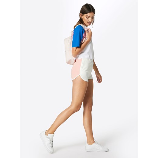 Bluzka damska Urban Classics biała z okrągłym dekoltem z krótkim rękawem z jerseyu na lato w stylu młodzieżowym 