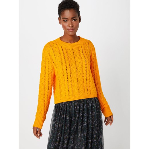 Sweter damski Glamorous z okrągłym dekoltem żółty 