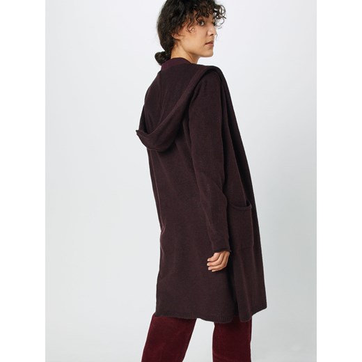 Sweter damski brązowy More & casualowy tkaninowy 