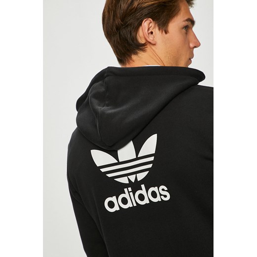Bluza męska czarna Adidas bez zapięcia w Domodi