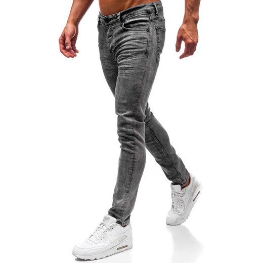 Spodnie jeansowe męskie grafitowe Denley 1000  Denley 36 