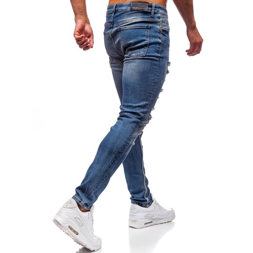 Spodnie jeansowe męskie granatowe Denley 1004 Denley  32 