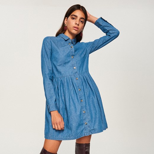 Reserved - Jeansowa sukienka - Niebieski Reserved niebieski 36 