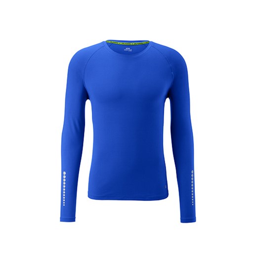 Koszulka sportowa Tchibo niebieska z elastanu bez wzorów 