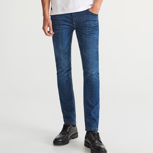 Reserved - Jeansy SLIM FIT - Granatowy Reserved  32 