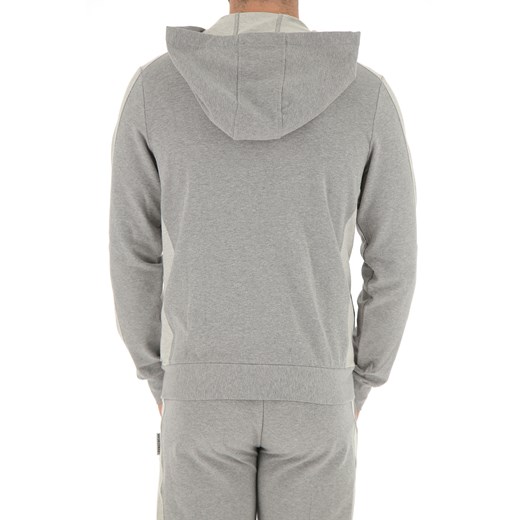 Bluza męska Dirk Bikkembergs szara gładka na zimę
