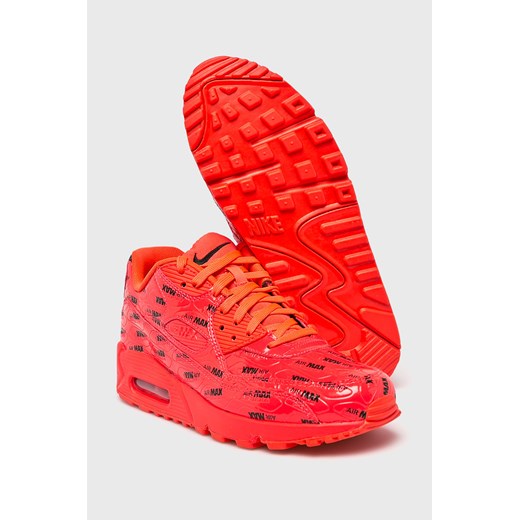 Nike Sportswear buty sportowe męskie air max 91 czerwone sznurowane 