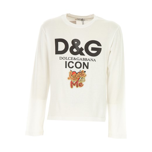 Dolce & Gabbana Koszulka Dziecięca dla Dziewczynek, Biały, Bawełna, 2019, 10Y 12Y 2Y 4Y 6Y 8Y Dolce & Gabbana  10Y RAFFAELLO NETWORK