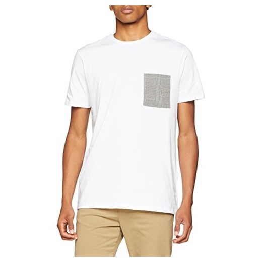 New Look męski T-shirt Check Pocket -  krój dopasowany l  New Look sprawdź dostępne rozmiary Amazon