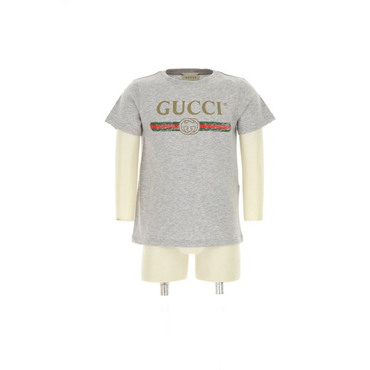 Gucci Koszulka Dziecięca dla Chłopców, Szary, Bawełna, 2019, 10Y 4Y 6Y 8Y  Gucci 4Y RAFFAELLO NETWORK