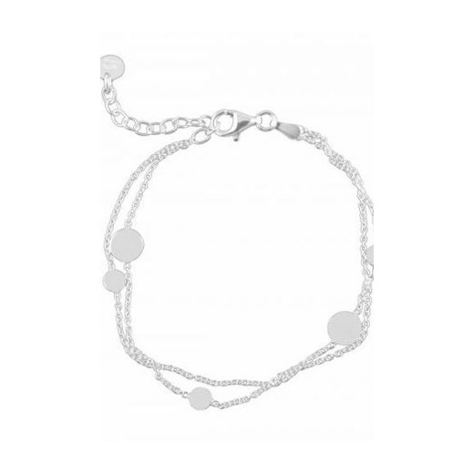 Srebrna bransoletka minimalistyczna koła