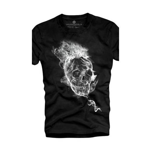 T-shirt UNDERWORLD Ring spun cotton Smoke Skull
