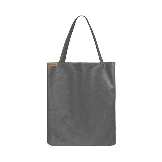 Shopper bag XL grafitowa klasyczna torba na zamek Vegan