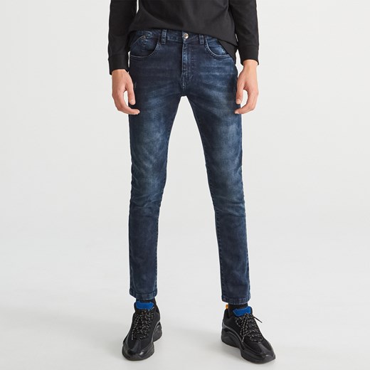 Reserved - Spodnie jeansowe skinny fit - Niebieski szary Reserved 28 
