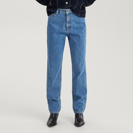 Reserved - Jeansy w stylu vintage ReDesign - Niebieski Reserved niebieski 38 