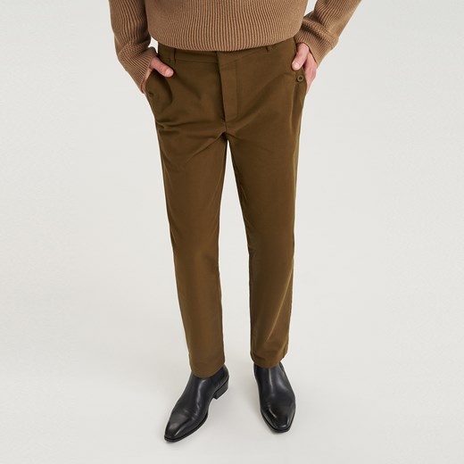 Spodnie męskie brązowe Reserved 