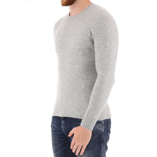Sweter męski Drumohr bez wzorów szary 