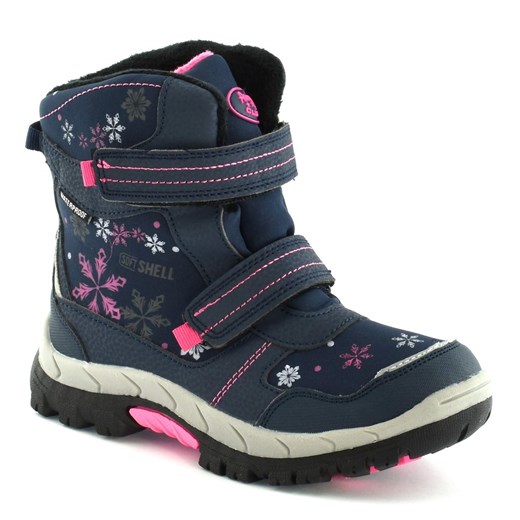 Buty zimowe dziecięce American Club śniegowce granatowe 