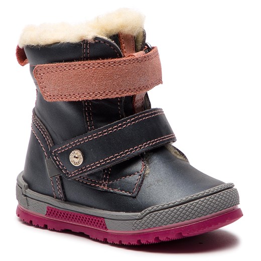 Buty zimowe dziecięce Bartek na rzepy bez wzorów 