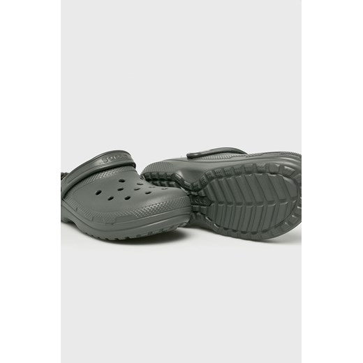 Crocs klapki męskie szare casual z gumy bez zapięcia 