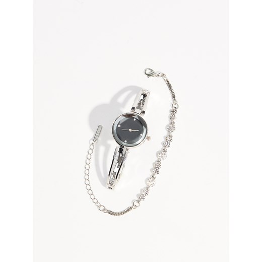 Mohito - Zestaw zegarek i bransoletka - Srebrny Mohito  One Size 