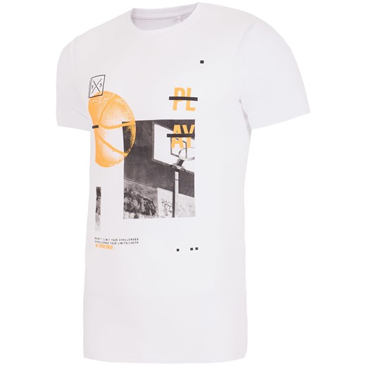 T-shirt męski TSM026 - BIAŁY