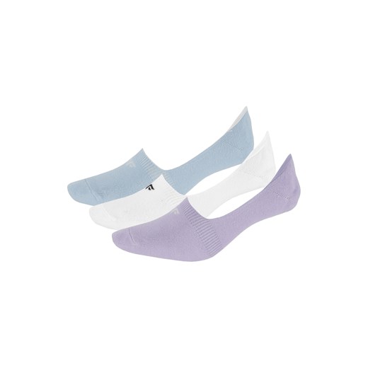 Skarpetki damskie (3 pary) SOD300A - biały+jasny niebieski melanż+jasny fiolet