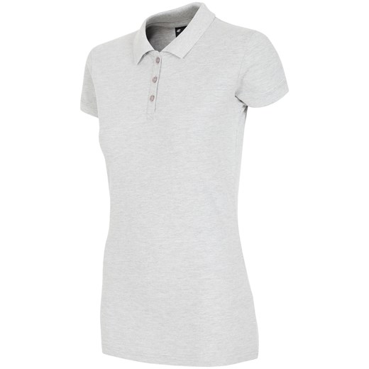 Bluzka sportowa biała 4F do golfa z poliestru 