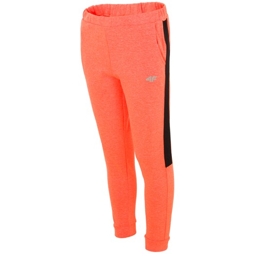 Spodnie dresowe dla dużych dzieci (dziewcząt) JSPDD203 - pomarańczowy neon