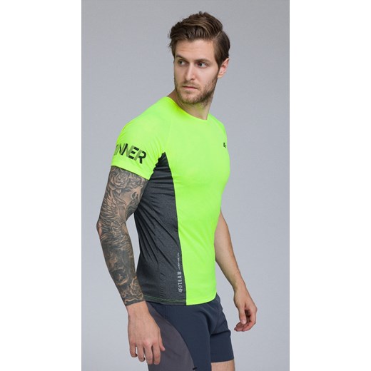 Koszulka treningowa męska TSMF261 - soczysta zieleń neon