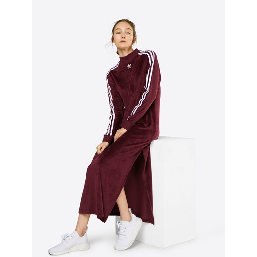 Adidas Originals sukienka z okrągłym dekoltem sportowa maxi prosta 