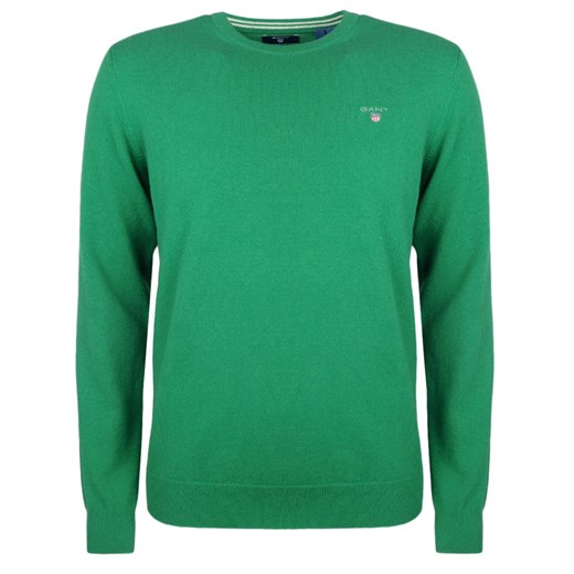 Zielony sweter męski Gant "super Fine" na zimę 