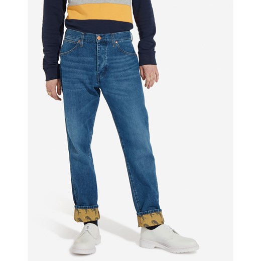 Wrangler jeansy męskie bez wzorów 