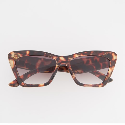 Reserved - Okulary przeciwsłoneczne - Brązowy fioletowy Reserved One Size 
