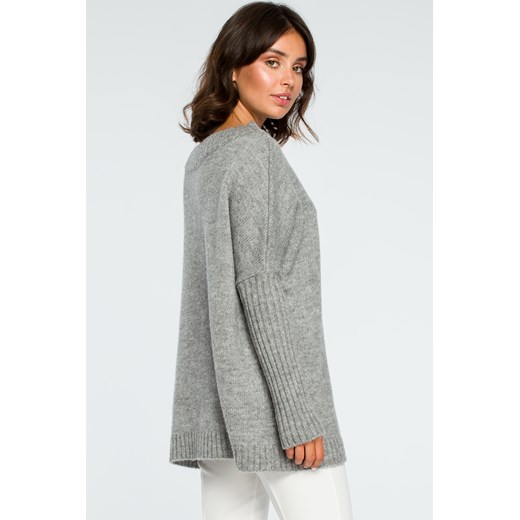 Sweter damski szary Be Knitwear